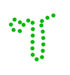 Alphabet: Thai alphabets dot.（個別スタンプ：11）