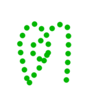 Alphabet: Thai alphabets dot.（個別スタンプ：21）