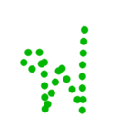 Alphabet: Thai alphabets dot.（個別スタンプ：31）