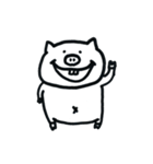 しろいぶたさんとおともだち（個別スタンプ：1）