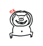 しろいぶたさんとおともだち（個別スタンプ：6）
