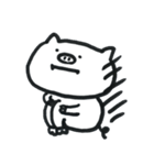 しろいぶたさんとおともだち（個別スタンプ：8）