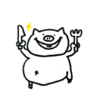 しろいぶたさんとおともだち（個別スタンプ：15）