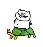 しろいぶたさんとおともだち（個別スタンプ：20）