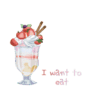 I want to eat sweets (English)（個別スタンプ：2）