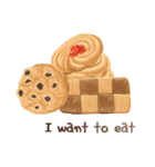 I want to eat sweets (English)（個別スタンプ：3）