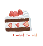 I want to eat sweets (English)（個別スタンプ：4）