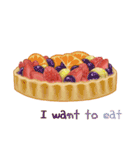 I want to eat sweets (English)（個別スタンプ：6）