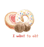 I want to eat sweets (English)（個別スタンプ：7）