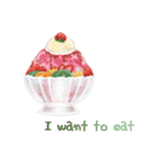 I want to eat sweets (English)（個別スタンプ：8）