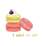 I want to eat sweets (English)（個別スタンプ：11）