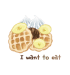 I want to eat sweets (English)（個別スタンプ：13）