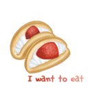 I want to eat sweets (English)（個別スタンプ：15）