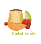 I want to eat sweets (English)（個別スタンプ：16）