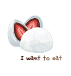 I want to eat sweets (English)（個別スタンプ：18）