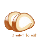 I want to eat sweets (English)（個別スタンプ：19）