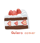 I want to eat sweets (Spanish)（個別スタンプ：4）