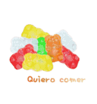 I want to eat sweets (Spanish)（個別スタンプ：12）