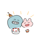 うさぎさんとおかさな（個別スタンプ：1）
