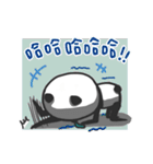 Panda with runny nose - For loners（個別スタンプ：3）