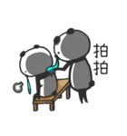 Panda with runny nose - For loners（個別スタンプ：7）
