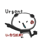 Panda with runny nose - For loners（個別スタンプ：17）