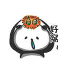Panda with runny nose - For loners（個別スタンプ：18）
