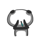Panda with runny nose - For loners（個別スタンプ：24）