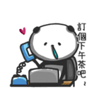 Panda with runny nose - For loners（個別スタンプ：28）