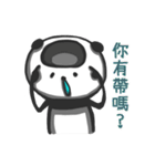 Panda with runny nose - For loners（個別スタンプ：29）