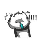 Panda with runny nose - For loners（個別スタンプ：30）