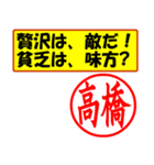 はんこだポン高橋様用、顔文字と猫写真付（個別スタンプ：4）