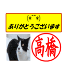 はんこだポン高橋様用、顔文字と猫写真付（個別スタンプ：29）