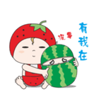 Small strawberries and small watermelons（個別スタンプ：23）