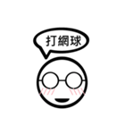 TWN Glasses face boy no.4（個別スタンプ：10）