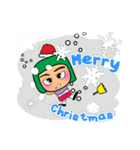 Yumi Keda.17Merry Christmas.（個別スタンプ：25）