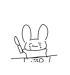 うさぎとにんじんと先割れスプーン（個別スタンプ：6）