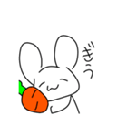 うさぎとにんじんと先割れスプーン（個別スタンプ：9）