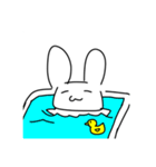 うさぎとにんじんと先割れスプーン（個別スタンプ：12）