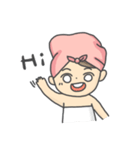 Hair Towel Girl（個別スタンプ：1）