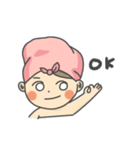 Hair Towel Girl（個別スタンプ：2）