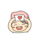 Hair Towel Girl（個別スタンプ：15）