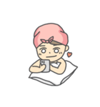 Hair Towel Girl（個別スタンプ：16）