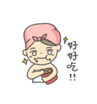Hair Towel Girl（個別スタンプ：34）