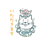 アメショ猫「マル」ゆるスタンプ（個別スタンプ：1）