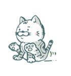 アメショ猫「マル」ゆるスタンプ（個別スタンプ：3）