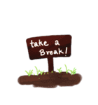 take a break.（個別スタンプ：5）