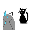 黒猫アンド白猫（個別スタンプ：6）