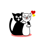 黒猫アンド白猫（個別スタンプ：8）