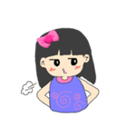 Bowknot girl（個別スタンプ：6）